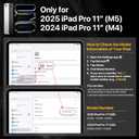 MAGEASY CoverBuddy Magic Keyboard Compatible Case for iPad Pro 11" (M5 2025 / M4 2024, 6th/5th Gen) iPad Case fits Magic Keyboard for 11 inch iPad Pro with Built-in Pencil Holder (Leather Black 5.05)