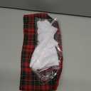 6 Pieces Christmas Elf Doll Accessories Set Includes 2 Christmas Elf Twins Dolls, 2 Christmas Clothing for Big Elf Doll, 1 Elf Doll Bathrobe and 1 Red Plaid Sleeping Bag for Xmas Presents Decoration