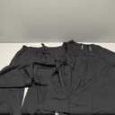 MoFiz Women's Summer 2 Piece Casual Outfits Tracksuit Sweatsuit Lounge Set Sleeveless Polo Short Sleeve T-Shirt Wide Leg Pant Size M