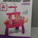 Water Table for Toddlers 3-5 Outdoor Toys for Kids Ages 4-8 3-Tier Kids Sand Water Table with Fishing Game Set Activity Sensory Table Summer Gift Beach Outside Toys for Toddler Girl