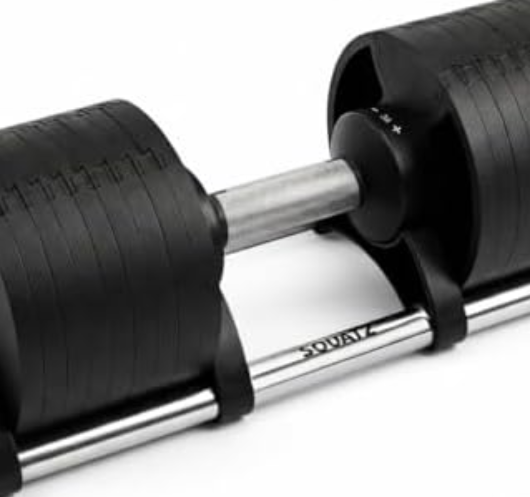 Squatz Adjustable Dumbbell Set 70LB Adjustable Dumbbells For Home Gym, Anti-Slip Handle With Heavy‑Duty Plates, Exercise Fitness Dumbbells For Home Gym Strength & Weight Training
