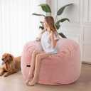 MAXYOYO Giant Bean Bag Chair Bed for Adults, Convertible Beanbag Folds from Lazy Chair to Floor Mattress Bed, Large Floor Sofa Couch, Big Sofa Bed, High-Density Foam Filling, Machine Washable, Single (Twin)