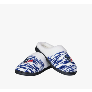 FOCO NFL Sherpa Lined Colorblend Cup Sole Slippers 11-12
