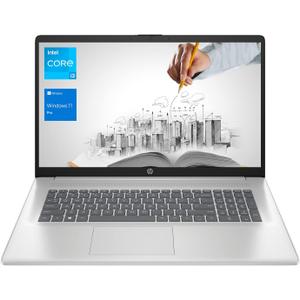 HP 17 Business Laptop, 17.3 HD+ Screen, Intel Core i3-1125G4 Processor, 32GB RAM, 2TB SSD, Webcam, Wi-Fi, HDMI, Windows 11 Pro, Silver