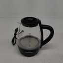 Chefman 1.7-Liter Electric Tea Kettle w/ Borosilicate Glass and Automatic Shutoff - Black