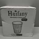 12 oz Coffee Cups 120 Pack, Disposable Coffee Cups 12 oz Paper Cups - Insulated Paper Coffee Cups Fancy Hot Cup for Hot/Cold Drinks, Wedding/Baby Shower/Office, White