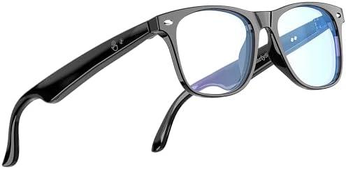 AI Smart Glasses, Bluetooth Glasses with 164 Translation, Anti-Blue Light Glasses for Men Women, 7 Day Ultra-Long Standby, UV Protection, Waterproof, Wireless Music & Calls, Voice Control Glasses