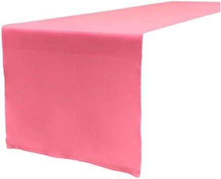 Decorations Table Linen Polyester Poplin Table Runner 14 by 108-Inch, Hot Pink 6 Pack