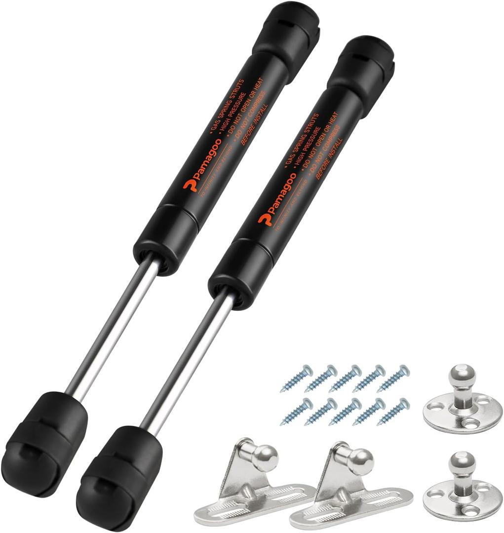 SPD490010 7.5 inch 10 lbs 44 N Gas Strut, 2pcs 7.5" Spring, SL-11-10 Shock for Sentry Safe Door Toolbox Replacement Parts Kitchen Cabinets Door Lid Stay Toy Box Cover Door Lift Support