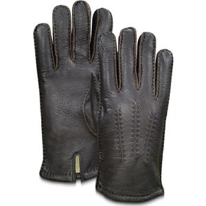 Deerskin Leather Gloves for Men and Women  Warm Winter Gloves with Soft Fleece Lining, Perfect Outdoor (Small)