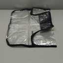 3 Pieces Thicken Clear Luggage Cover Protector, 20" 24" 28" PVC Luggage Covers for Suitcase Waterproof Dustproof Anti-scratch Travel Suitcase Covers Case for Wheeled Luggage (Clear-Black Frame)