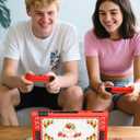 Dockable Case for Nintendo Switch 2 - Cute Kawaii Cartoon Design Soft TPU Grip Cover for Joy-Con Red Strawberry PC for Switch 2 Protective Case 2025 for Girls Boys Teens