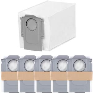roborock 6 Packs Disposable Dust Bags for QrevoEdge2, QrevoSPro, QrevoCurv2Flow, QV35A, Saros10 & Saros20series, QrevoCurv, QrevoEdgeS5A, QrevoSlim, S8MaxUltra, QrevoMaxV, QRevo series Robot Vacuum