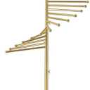 Scarf Display Stand Free Standing, Metal Hijab Rack, 30 Rods, 17"D x 17"W x 67"H
