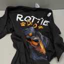 Rottie Dad Rottweiler Dog T-Shirt, Black, Extra Large 