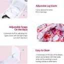 CuteBone Female Dog Diapers with Skirts 3 Pack Reusable Puppy Dresses Pants for Heat Cycle Period QBD03XS. XS Size