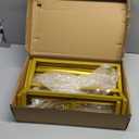 Asee'm 7.2FT Gold Wedding Arch Round Backdrop Stand Large Circle Metal Floral Balloon Frame for Party Anniversary Birthday Graduation Valentine Ceremony Decorations