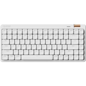 Flow Lite 84 Keys Low Profile Mechanical Keyboard, 75% Swappable Rechargeable Wireless Keyboard with 2.4G Receiver, Bluetooth and Wired Connection for Windows, Mac/ Specter Linear Switches (Off-White)