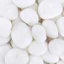Large Pebbles for Plants, 5lbs White Pebbles 2-3 Inch Decorative River Rocks for Indoor Planters, High Polished Stones for Vase Filler Fish Tank Landscaping Garden
