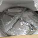 Finktonglan 15.7" Dimmable Crystal Ceiling Light with Remote, 2-Ring LED Flush Mount Chandelier, Adjustable Brightness & 3000K-6500K, Built-in LED for Bedroom Hallway Entryway Dining Room