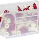 Akro-Mils 30240 AkroBins Plastic Storage Bins, Space-Saving Stackable Bins for Garage, Pantry, Craft Organization, 15-Inch x 8-Inch x 7-Inch, Clear, 12-Pack