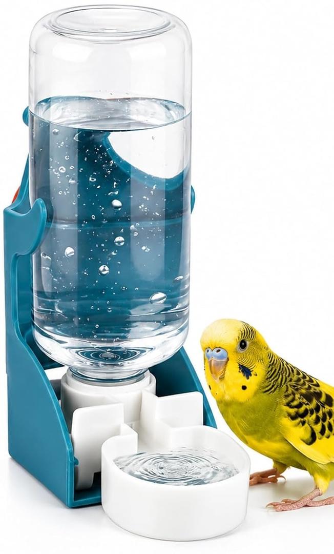 Bird Water Dispenser Automatic Bird Parrot Accessories for Small Birds Parrot Cockatoo Canary