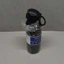 Insulated Water Bottle 24 oz with Dustproof Lid, Carry Handle & Tea Infuser, BPA-Free & Leakproof, Stainless Steel Water Bottles Ideal for Fitness, Hiking, Office & Outdoor Use (Black)