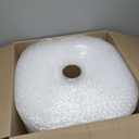Amazon Basics Bubble Wrap for Moving, Packing, Shipping and Storage, Perforated Protective Cushioning for Fragile Items, 12-inch x 175-ft Long Roll, Small 3/16", Clear