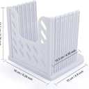 ORIONE Adjustable Toast Slicer/Cutting Guide for Homemade Bread, Plastic Bread Slicer Loaf for Slicing Bread Foldable Kitchen Baking Tools (White)