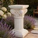 White Pedestal Stand Garden Pedestal Outdoor Corinthian Columns Decorative
Flower Pedestals for Wedding Tall Pedestal Plant Stand Elegant Indoor Plant Pedestal Display Home Decor Party Greek Column