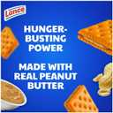 Lance Sandwich Crackers, ToastChee Peanut Butter, 20 Individually Wrapped Packs, 6 Sandwiches Each (1.52 Ounce (Pack of 20))