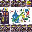 Fulmoon 144Pcs Halloween Coloring Books And Crayons