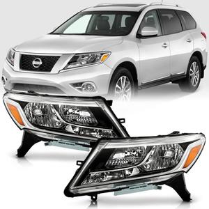 ACANII - For 2013-2016 Nissan Pathfinder Factory Style Headlights Headlamps Pair Set Replacement Driver & Passenger Side