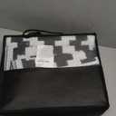 OLANLY Waterproof Outdoor Rug 5x8 ft, Outdoor Plastic Straw Rug for Camping, RV Mat Outside, Indoor Outdoor Carpet for Porch, Deck, Backyard, Balcony, Picnic, Black & White