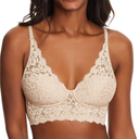Maidenform Women's Wireless Bralette, Pure Comfort Lace Longline Bra, Convertible Bra for Women 34C
