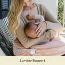 My Brest Friend Nursing Pillow - Deluxe - Enhanced Comfort w/ Slipcover - Ergonomic Breastfeeding Pillow For Ultimate Support For Mom & Baby - Adjustable Pillow W/ Handy Side Pocket, Soft Rose