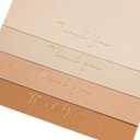 Crisky Neuttral Brown Thank You Cards with Envelopes & Stickers 50 Pack Bridal Shower Graduation Thank You Cards Small Business, Wedding Baby Shower Birthday Funeral Notes Bulk (NeutralShade)
