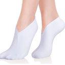 Geyoga 10 Pairs Moisturizing Socks Overnight for Dry Feet Spa Cotton Moisture Enhancing Cosmetic Socks for Women and Men, White