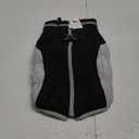 FUAMEY Dog Coat for Large Dogs,Waterproof Dog Winter Jacket with Harness Built in Puppy Cold Weather Coats Reflective Pet Vest with Zipper Warm Fleece Dogs Snowsuit Windproof Black L (Large(chest:24in))