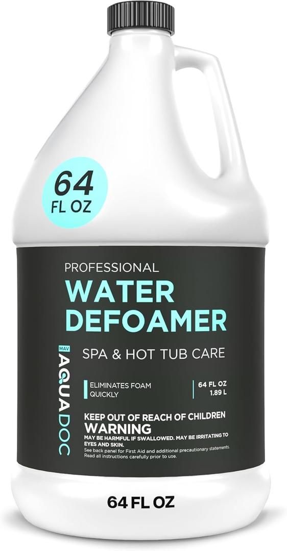 AquaDoc Hot Tub Defoamer - Spa Defoamer for Hot Tubs - 64oz - Spa Anti Foam to Keep Foam Down - Made in USA