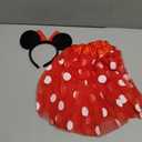 Polka Dots Tutu with Mouse Ears Headband Girls Ballet Dance Trip Outfit