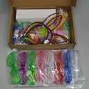 266PCS Glow in the Dark Party Supplies for Kids Adults, Light Up Party Favors LED Glasses, Headband,Rings,Finger Light,Bracelets,Meteor Necklaces,100 Glow Sticks Bulk DIY Necklaces Neon Party Supplies