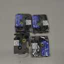 TZe-141 TZe141 TZe TZ Tape 18mm 0.7 Laminated Clear Replacement for Brother P Touch Label Tape 3/4 Inch Label Maker Tape, Compatible with PT-D400 PT-D410 PT-D600 PT-D610BT PT-P700BT, 4-Pack (Black on Clear)