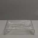 Acrylic Monitor Stand Riser Clear Laptop Stand for Desk Acrylic Monitor Riser for Desk Accessories Aesthetic Laptop Riser Clear Computer Stand White Office Supplies for Women Essentials