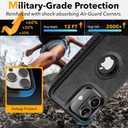 for iPhone 17 Case [Compatible with Magsafe] 6.3 Inch, Leather Magnetic Case with Invisible Kickstand, Upgraded N56 Strong Magnet Slim Cover, Wireless Charging, Black