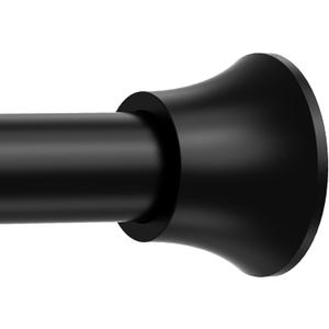Black Tension Shower Curtain Rod Shower Tension Rods for Window Adjustable 30 To 64 Inch,Shower Curtain Rods Spring Tension For Bathroom No Drilling No Rust