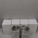 6 Pack Chiller Bottles Cooler Bulk, Stainless Steel Double Wall Insulated Champagne Ice Can for Parties, Fits for 750 ml Bottles(Silver)