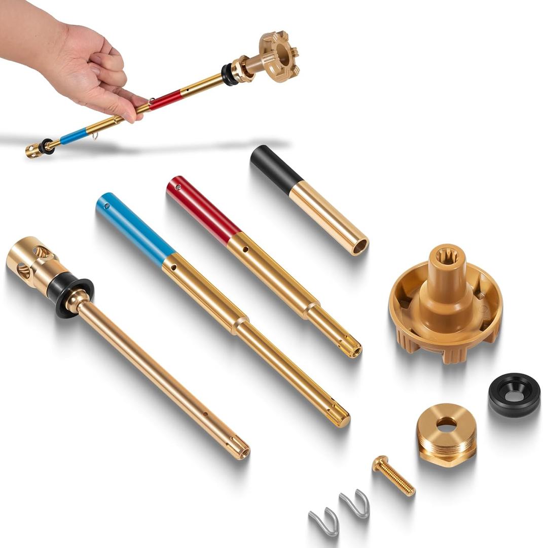 Upgrade RK-Adj-PRV Rod Kit Adjustable Operating Rod Kit Fit for Woodford Faucet Model 14, 16, 17, 19, 22, V22s, Stop Leakage, Prevent Bursting (10pcs)
