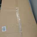 Tohomeor Coffee Table, 47.24" Farmhouse Wooden Rectangular Accent Center Tables with Storage Shelf Thick Base for Living Room, Home Office, Retro Brown