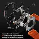 ULTIMAL Rugged Case with Band for Apple Watch 49mm,Compatible with Apple Watch Ultra 3/2/1, Military Grade Shockproof Bumper Cover for iWatch Tactical Band Men (49mm,Orange)